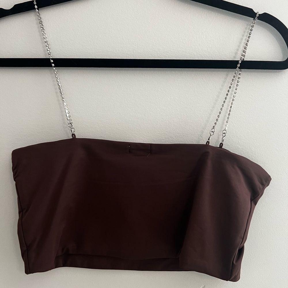 Garage Crop Top with crystal straps